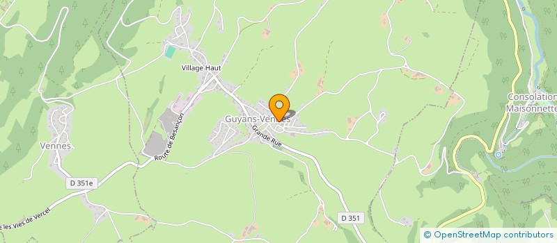 localisation de l'entreprise MADAME JULIE MORENO  GUYANS-VENNES