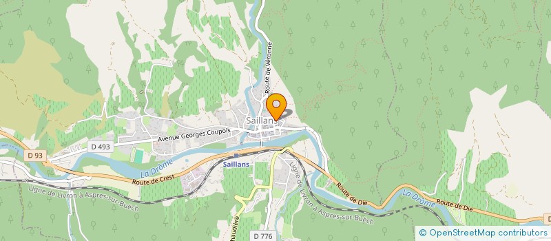 localisation de l'entreprise MADAME JULIE MORGANE RIGOLLOT  SAILLANS