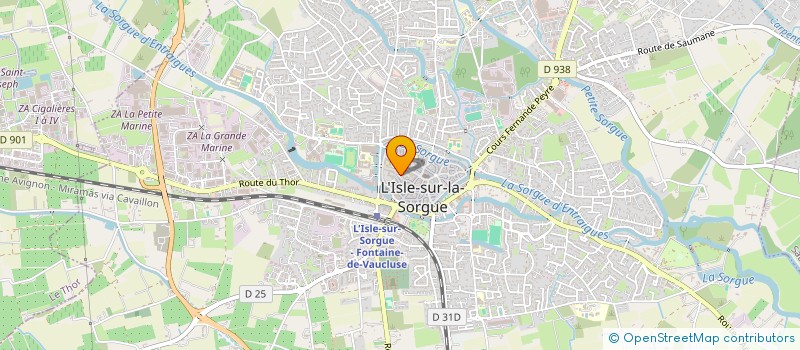localisation de l'entreprise MADAME JULIE MORILLON à L'ISLE-SUR-LA-SORGUE