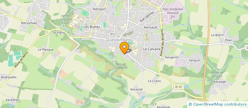 localisation de l'entreprise MADAME JULIE MORIN  QUESTEMBERT