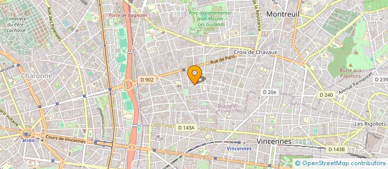 localisation de l'entreprise MADAME JULIE MORINEAU à MONTREUIL