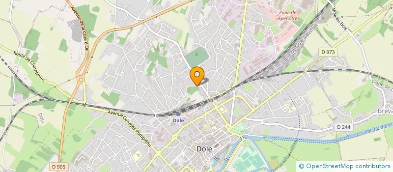 localisation de l'entreprise MADAME JULIE MOUETTE à DOLE