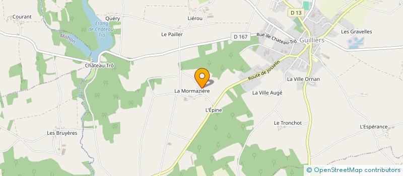 localisation de l'entreprise MADAME JULIE MOULAC  GUILLIERS