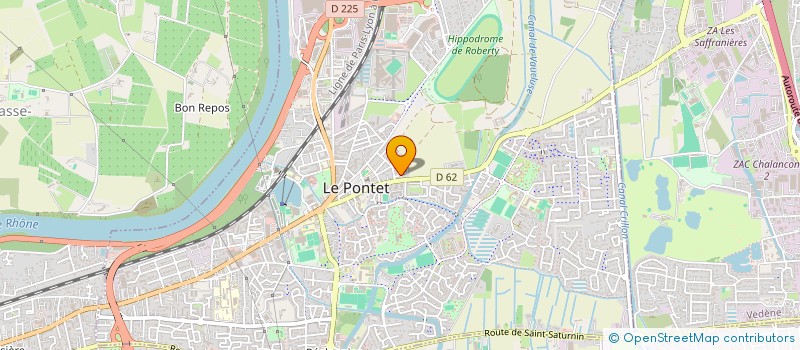 localisation de l'entreprise MADAME JULIE MOUROUX  LE PONTET