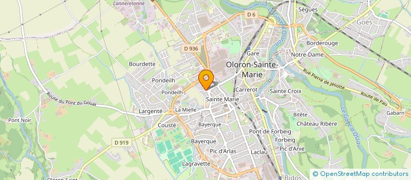 localisation de l'entreprise MADAME JULIE MOUSQUES DIT CABANOT  OLORON SAINTE MARIE