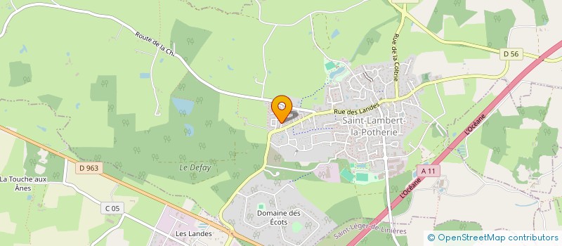 localisation de l'entreprise MADAME JULIE MOUSSEAU  SAINT-LAMBERT-LA-POTHERIE