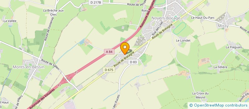 localisation de l'entreprise MADAME JULIE MOYSAN  VAL D'ARRY