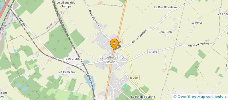 localisation de l'entreprise MADAME JULIE MULLER  LA CELLE-SAINT-AVANT