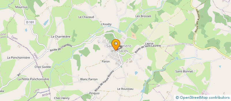 localisation de l'entreprise MADAME JULIE MURILLON  SAINT-CLEMENT-LES-PLACES