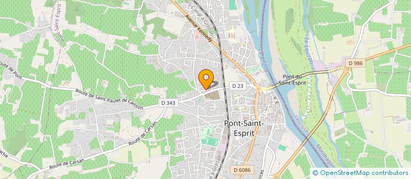 localisation de l'entreprise MADAME JULIE NAAMAN  PONT-SAINT-ESPRIT