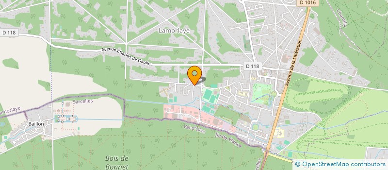 localisation de l'entreprise MADAME JULIE NEDJARI  LAMORLAYE