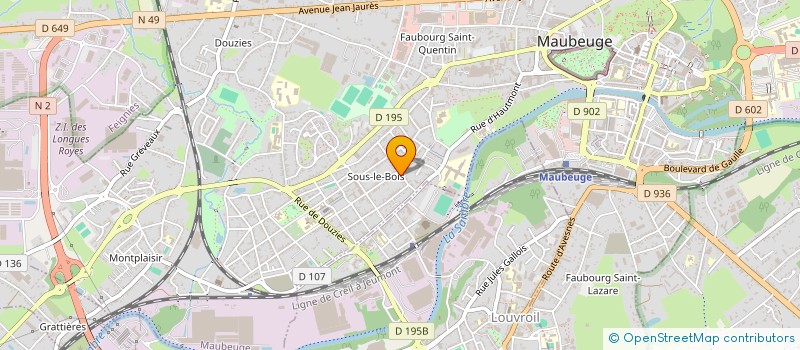 localisation de l'entreprise MADAME JULIE NICAISE  MAUBEUGE