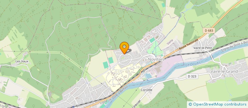 localisation de l'entreprise MADAME JULIE NICEY  NOVILLARS