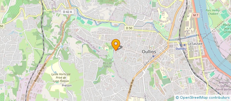 localisation de l'entreprise MADAME JULIE NICOLAS  OULLINS-PIERRE-BENITE