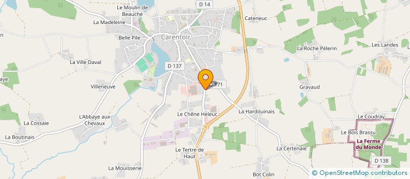 localisation de l'entreprise MADAME JULIE NOBLET  CARENTOIR