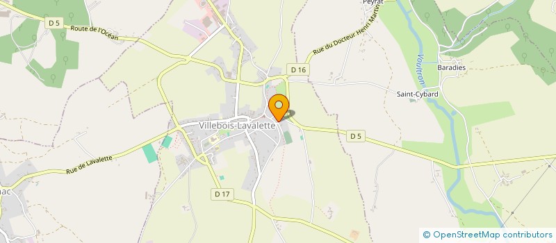 localisation de l'entreprise MADAME JULIE O'CONNOR à VILLEBOIS-LAVALETTE