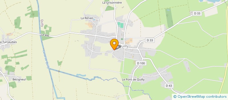 localisation de l'entreprise MADAME JULIE OHEIX  QUILLY