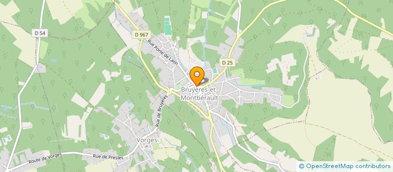 localisation de l'entreprise MADAME JULIE ONRAET à BRUYERES-ET-MONTBERAULT