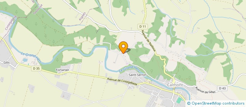 localisation de l'entreprise MADAME JULIE OPALA  CALMONT