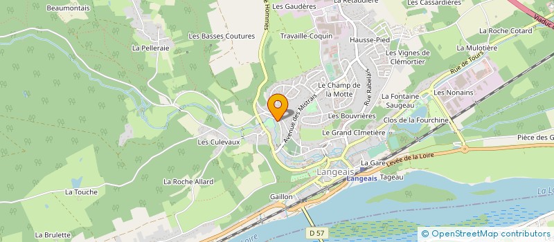 localisation de l'entreprise MADAME JULIE PAGNIEN  LANGEAIS