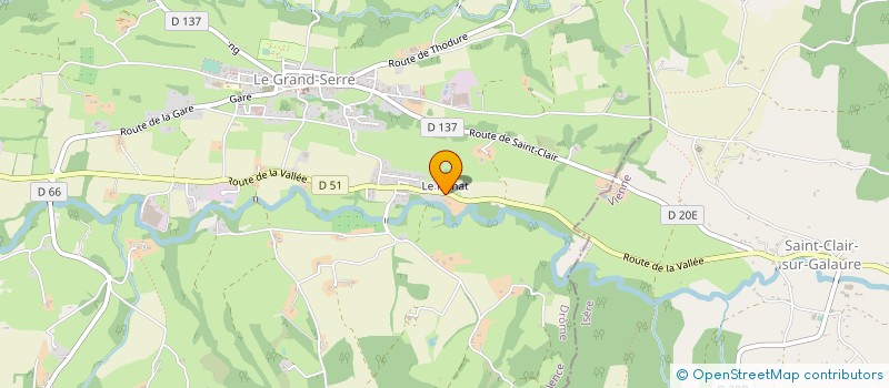 localisation de l'entreprise MADAME JULIE PAIN  LE GRAND-SERRE