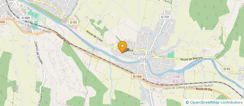 localisation de l'entreprise MADAME JULIE PALAYER  AOUSTE-SUR-SYE