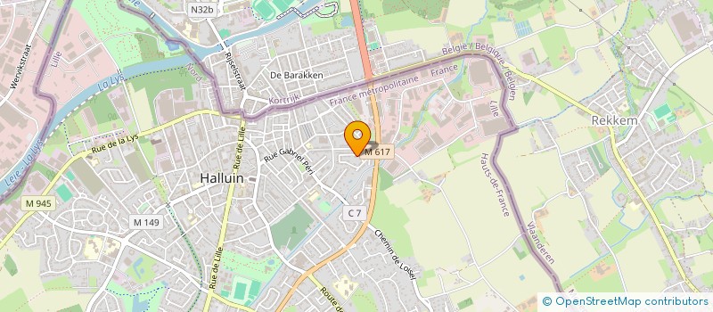 localisation de l'entreprise MADAME JULIE PALETTE  HALLUIN