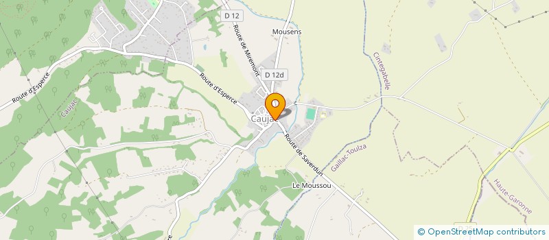 localisation de l'entreprise MADAME JULIE PALMADE  CAUJAC