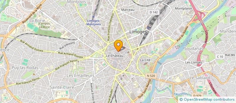 localisation de l'entreprise MADAME JULIE PARADELLE  LIMOGES