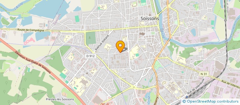 localisation de l'entreprise MADAME JULIE PARMANTIER à SOISSONS