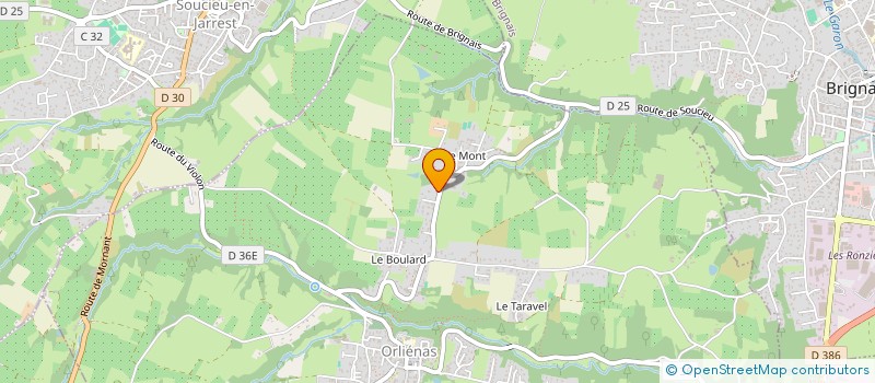 localisation de l'entreprise MADAME JULIE PARRIOT  ORLIENAS