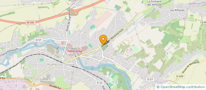 localisation de l'entreprise MADAME JULIE PARROU-BORDES  RUELLE-SUR-TOUVRE