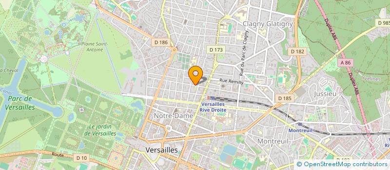 localisation de l'entreprise MADAME JULIE PARSY à VERSAILLES