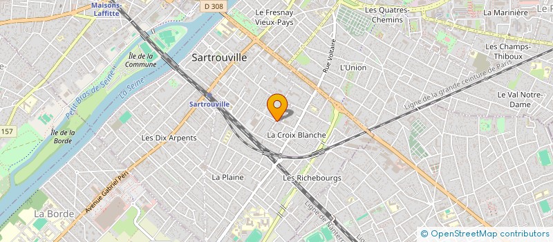 localisation de l'entreprise MADAME JULIE PASCAL  SARTROUVILLE