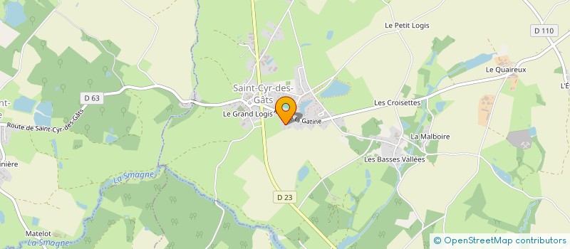 localisation de l'entreprise MADAME JULIE PASCALE NADEGE BETARD  SAINT-CYR-DES-GATS