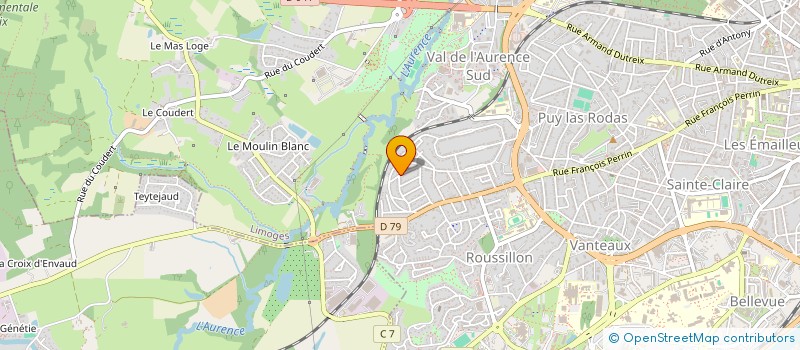 localisation de l'entreprise MADAME JULIE PAULHAC  LIMOGES