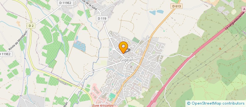 localisation de l'entreprise MADAME JULIE PECOUL  GIGEAN