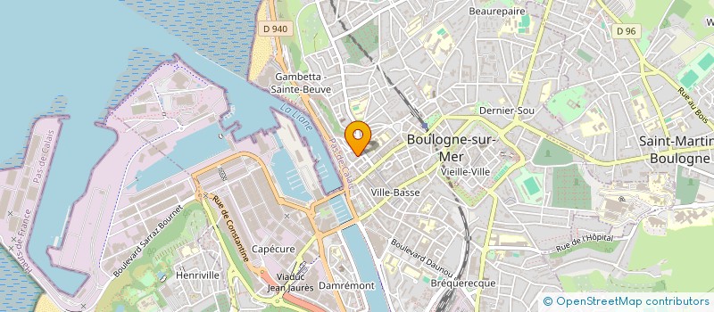 localisation de l'entreprise MADAME JULIE PECQUEUX à BOULOGNE-SUR-MER