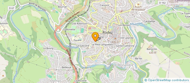 localisation de l'entreprise MADAME JULIE PERET  RODEZ