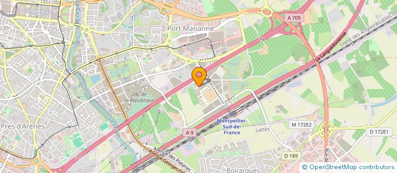 localisation de l'entreprise MADAME JULIE PEREZ  MONTPELLIER