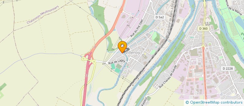 localisation de l'entreprise MADAME JULIE PEREZ  VILLENOY