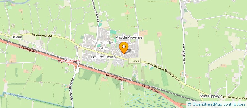 localisation de l'entreprise MADAME JULIE PEROUX NONIS  ARLES