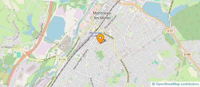 localisation de l'entreprise MADAME JULIE PERRAS  MONTCEAU-LES-MINES