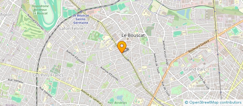 localisation de l'entreprise MADAME JULIE PERREAUD  LE BOUSCAT