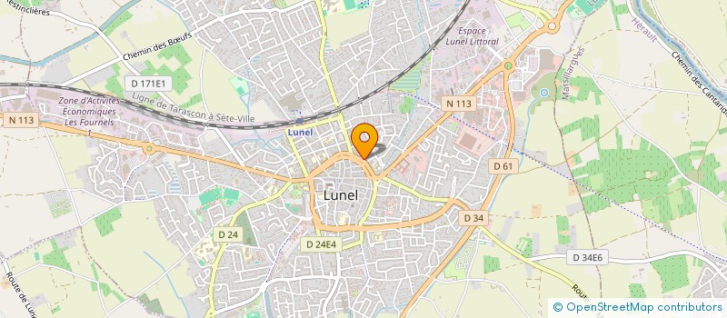 localisation de l'entreprise MADAME JULIE PERROUD  LUNEL