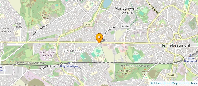 localisation de l'entreprise MADAME JULIE PETIT à BILLY-MONTIGNY