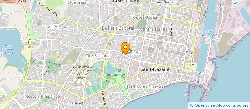 localisation de l'entreprise MADAME JULIE PETIT à SAINT-NAZAIRE