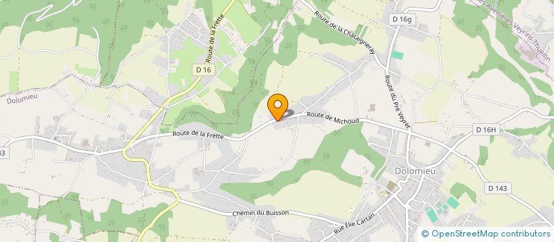 localisation de l'entreprise MADAME JULIE PETITJEANS  DOLOMIEU