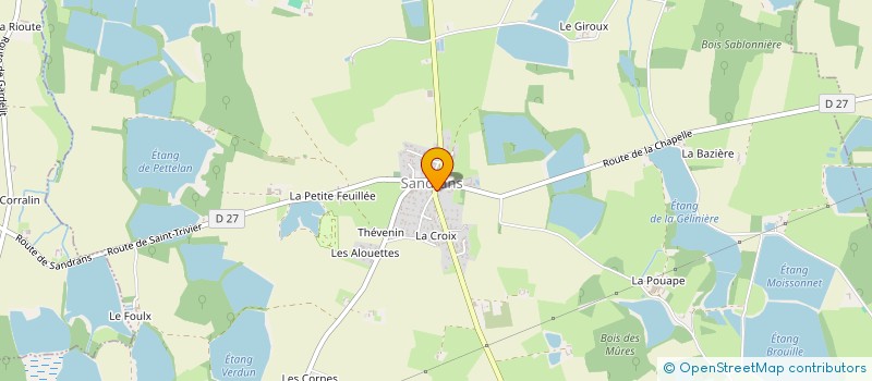 localisation de l'entreprise MADAME JULIE PEUVREL  SANDRANS