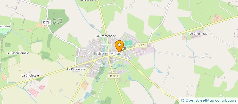 localisation de l'entreprise MADAME JULIE PEYRUCHAUD  ERDRE-EN-ANJOU